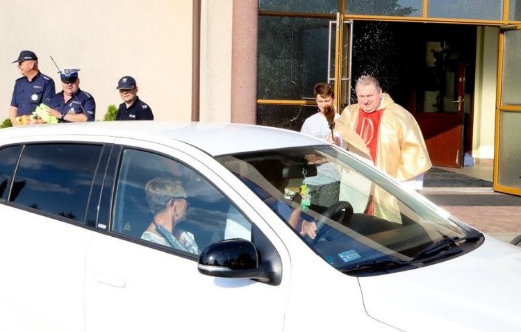 Poświęcili pojazdy na św. Krzysztofa