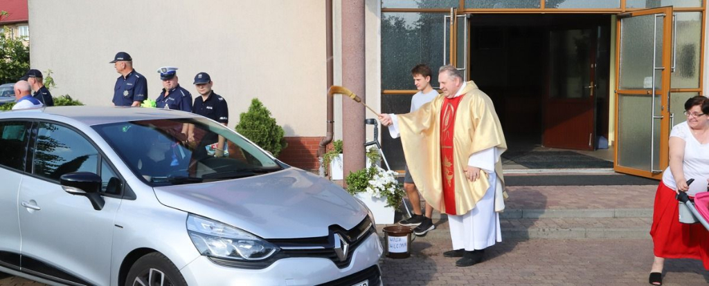 Poświęcili pojazdy na św. Krzysztofa