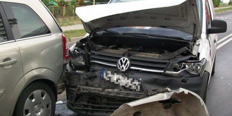 4 auta zderzyły się na K92 ZDJĘCIA