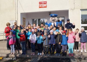 Sierż. Pyrek odwiedził szkołę w Kotuni