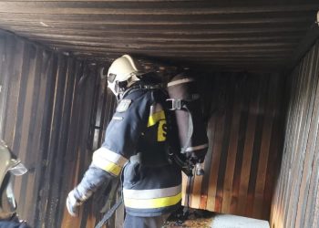 Gasili pożar trawy i szopy ZDJĘCIA