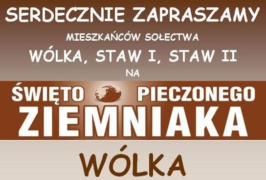 Zapraszają mieszkańców sołectwa na święto pieczonego ziemniaka