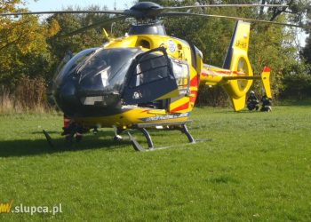 Helikopter lądował w Strzałkowie