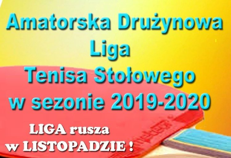Ruszyły zgłoszenia do Amatorskiej Ligi Tenisa Stołowego