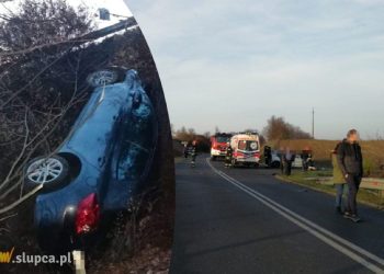 Groźny wypadek słupczanki. „Pasy uratowały mi życie”