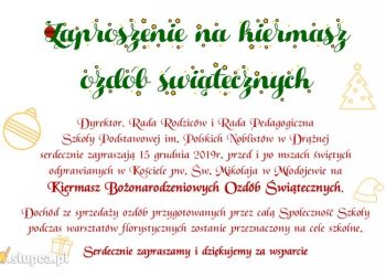 Kiermasz ozdób świątecznych w Drążnej