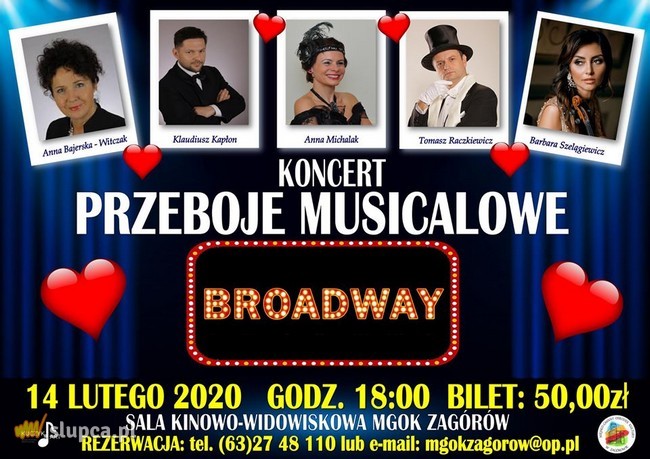 Przeboje musicalowe na Walentynki