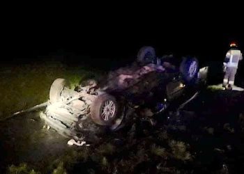 Samochód dachował na K92