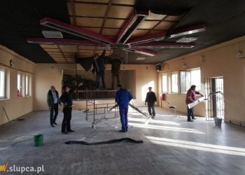 W sali OSP Ostrowite trwa remont