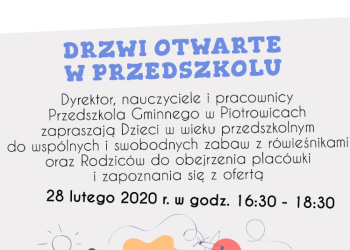 Piotrowice: Drzwi Otwarte w przedszkolu