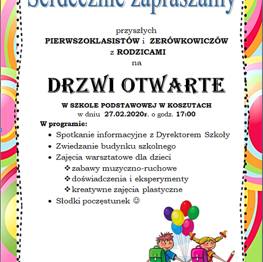 Drzwi otwarte w Koszutach