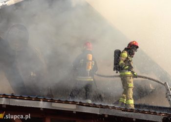 Dramat mieszkańców Zastawia. Zapalił się dom FILM