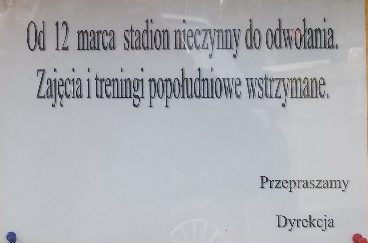 Pozamykane obiekty sportowe