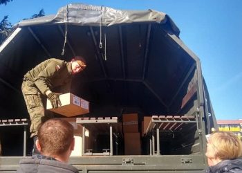 Transport wojskowy dotarł do szpitala