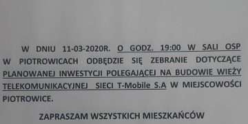 Piotrowice zapraszają na zebranie
