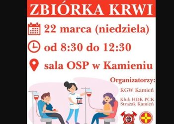 Organizują zbiórkę krwi w Kamieniu