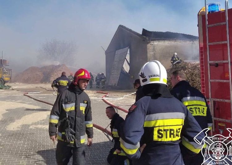 32 godziny gasili pożar w Stawie
