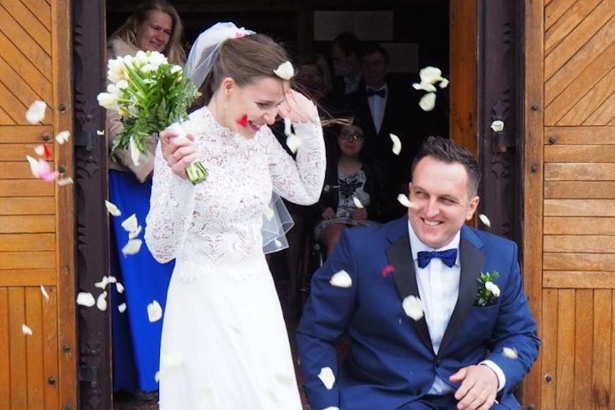 Justyna i Marcin wczoraj wzięli ślub. Gratulujemy!