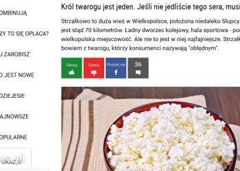 Wirtualna Polska o serze ze Strzałkowa