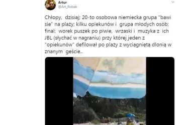 Niemcy salutowali, słuchali marsze