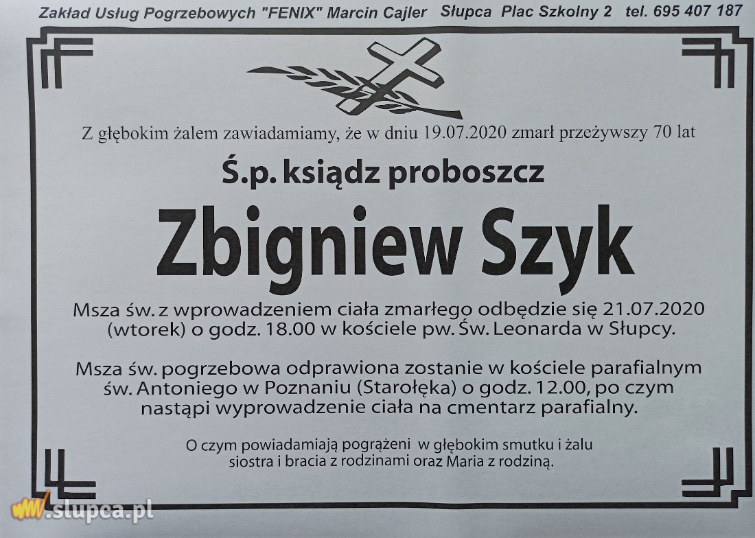 Ks. Zbigniew Szyk