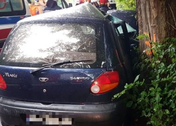 Kobieta zabrana do szpitala