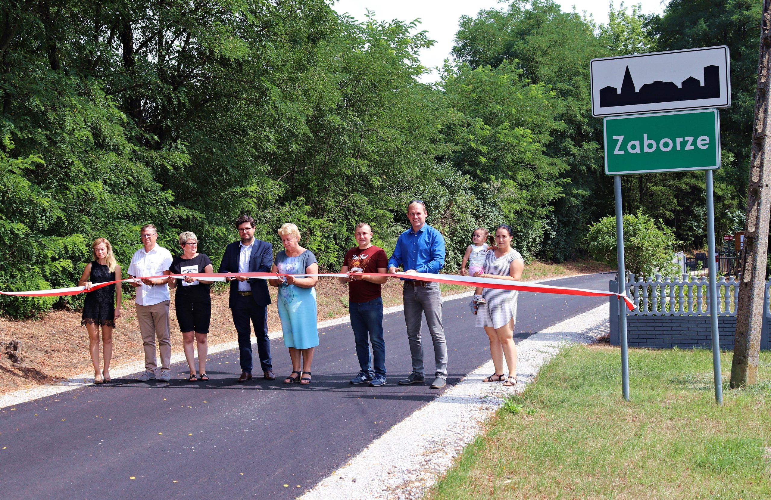 Oddanie drogi w Zaborzu, gm. Słupca