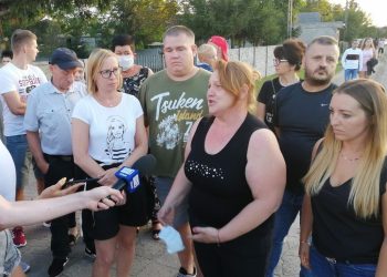 Tłumy protestowały przed domem mieszkańców Drzewiec