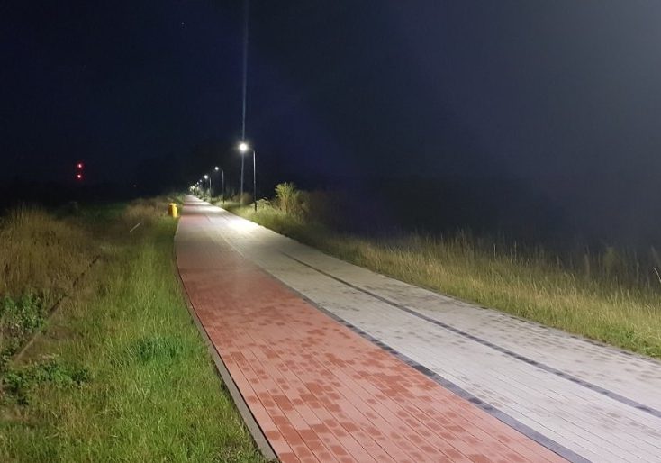 Światło na ścieżce Powidz-Przybrodzin