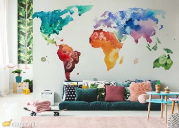 Świat pełen dobrej zabawy – fototapety z mapami dla dzieci
