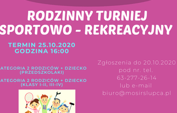 Zapraszają na rodzinny turniej sportowy