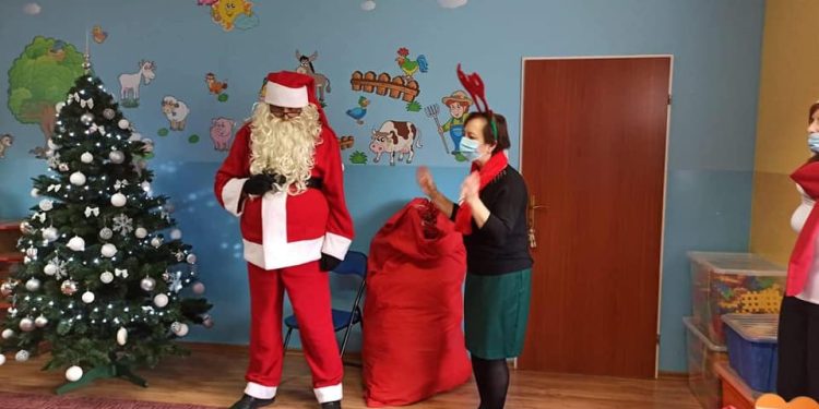 Mikołaj w przedszkolu w Kotuni