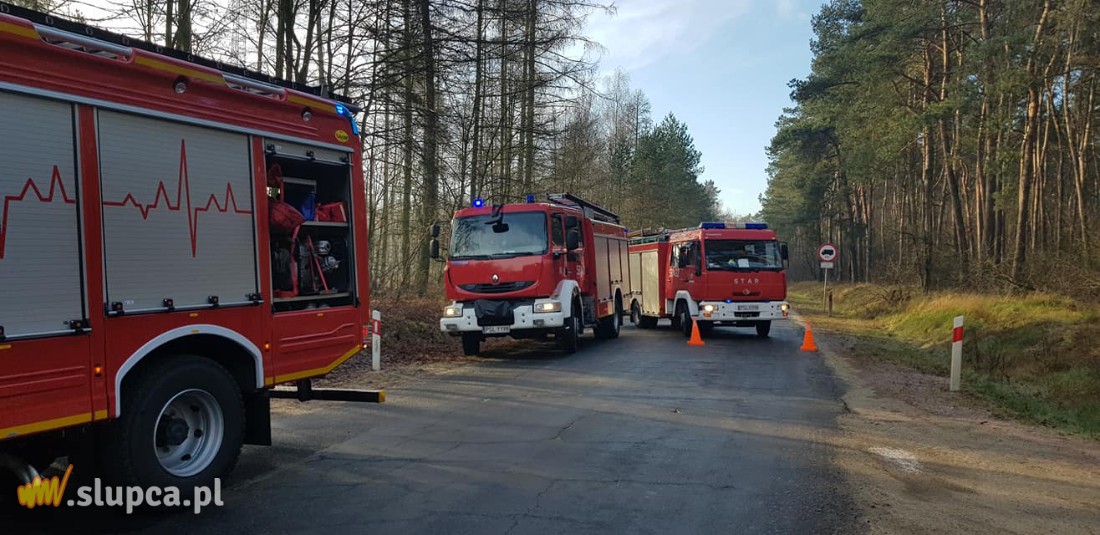 Groźnie na drodze powiatowej ZDJĘCIA