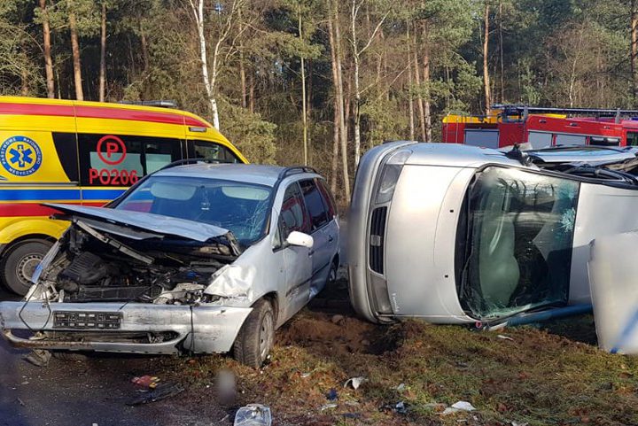 Groźnie na drodze powiatowej ZDJĘCIA