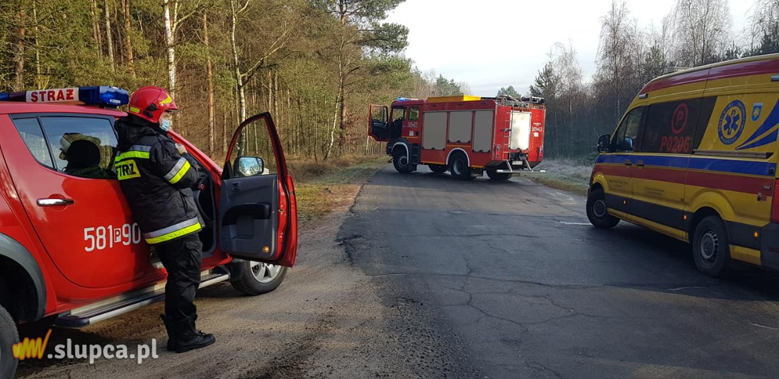 Groźnie na drodze powiatowej ZDJĘCIA