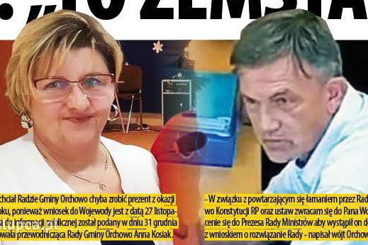 Chce rozwiązania Rady. „To zemsta”