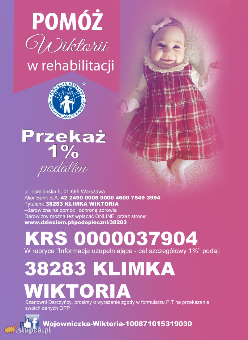 Twój 1 procent ma znaczenie. Sprawdź, komu możesz pomóc