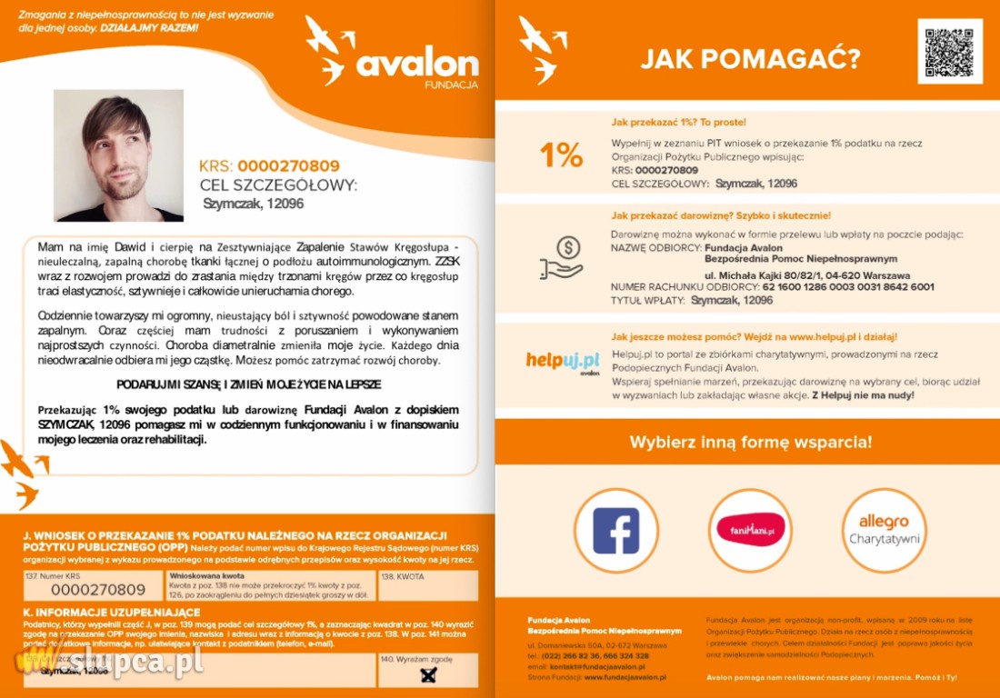 Twój 1 procent ma znaczenie. Sprawdź, komu możesz pomóc