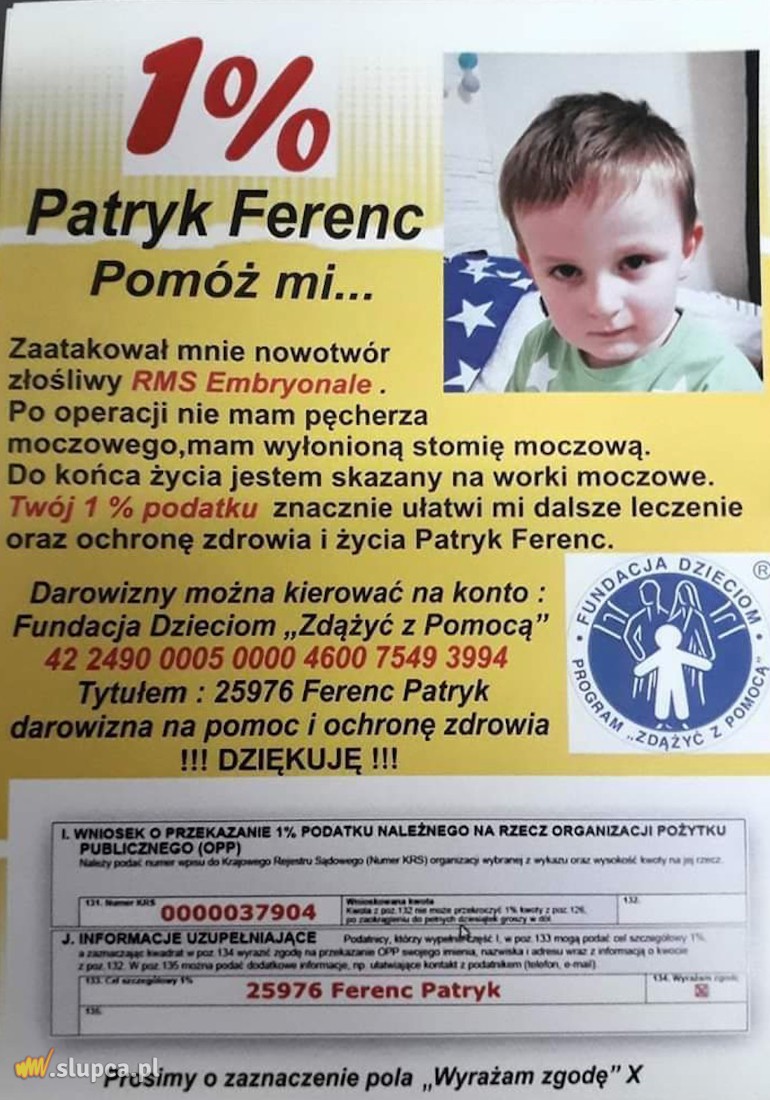 Twój 1 procent ma znaczenie. Sprawdź, komu możesz pomóc