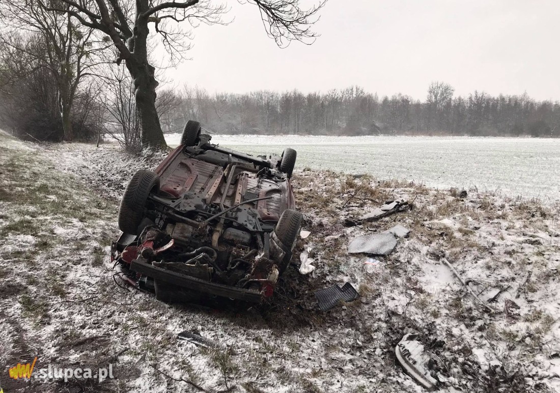Wypadek w Stawie. Zobacz zdjęcia