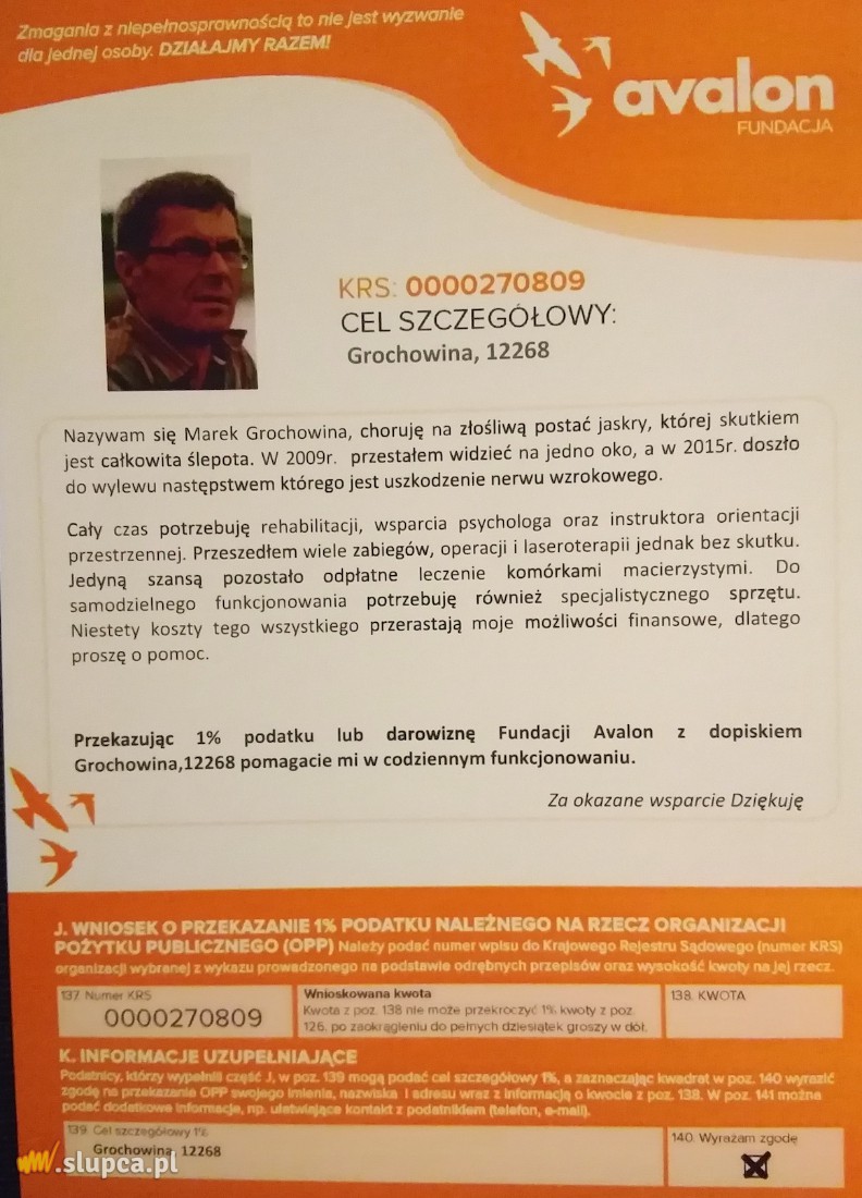 Twój 1 procent ma znaczenie. Sprawdź, komu możesz pomóc