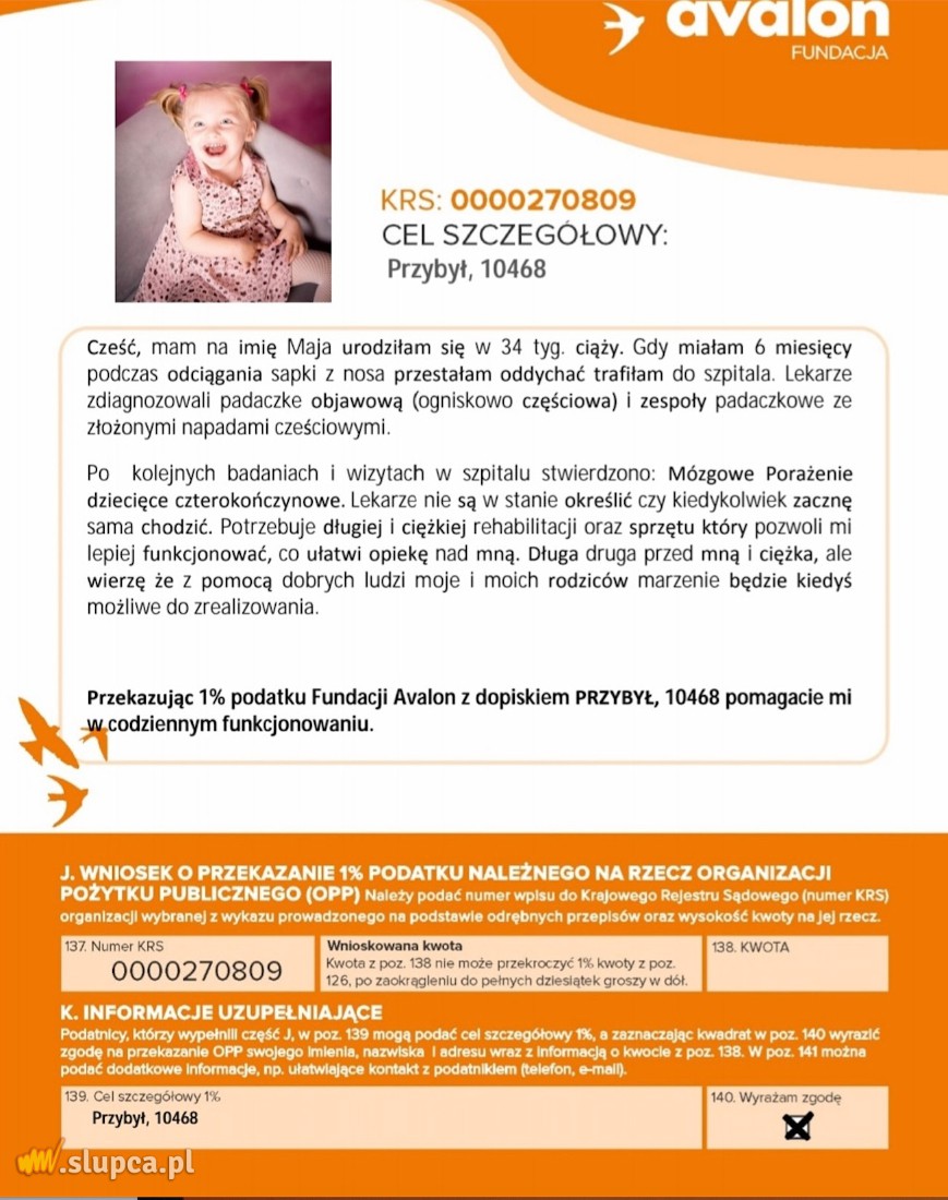 Twój 1 procent ma znaczenie. Sprawdź, komu możesz pomóc