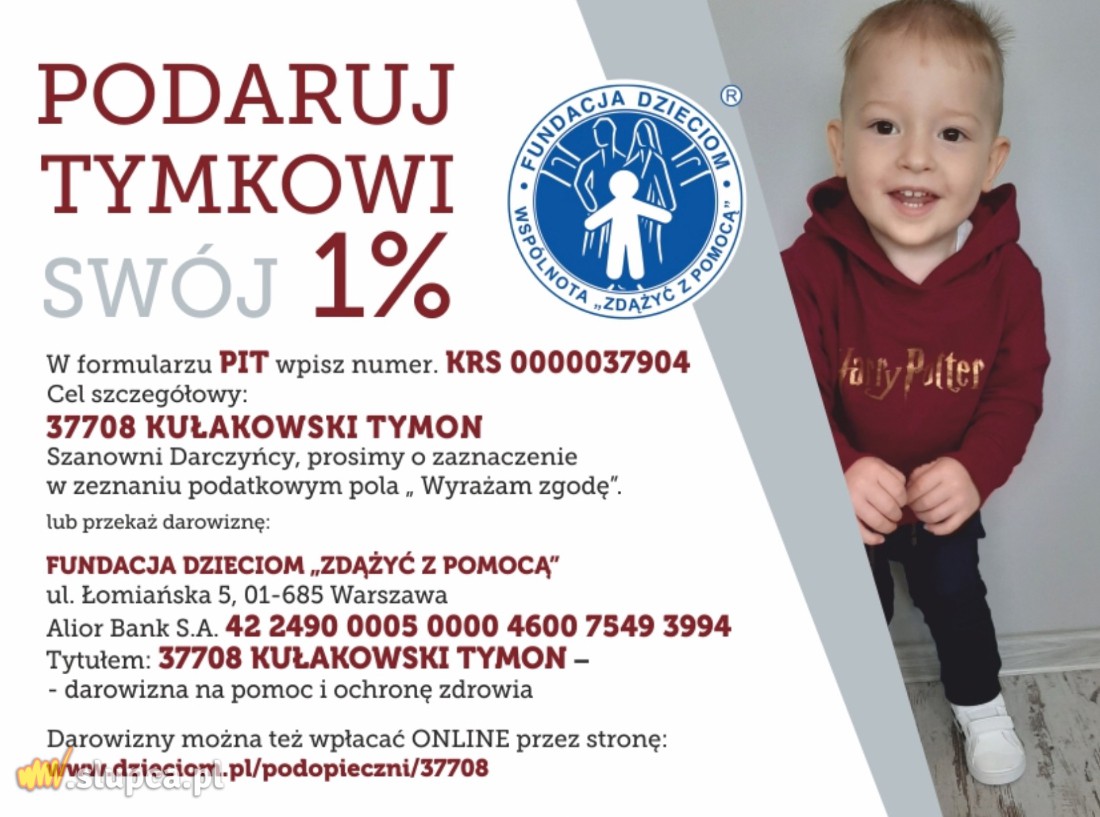 Twój 1 procent ma znaczenie. Sprawdź, komu możesz pomóc