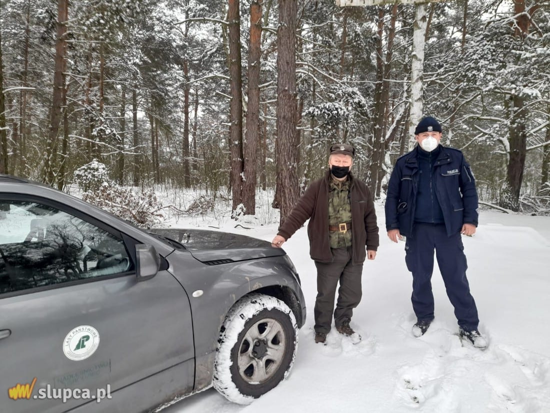 Policjanci prowadzili działania ze Strażą Leśną