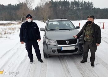 Policjanci prowadzili działania ze Strażą Leśną