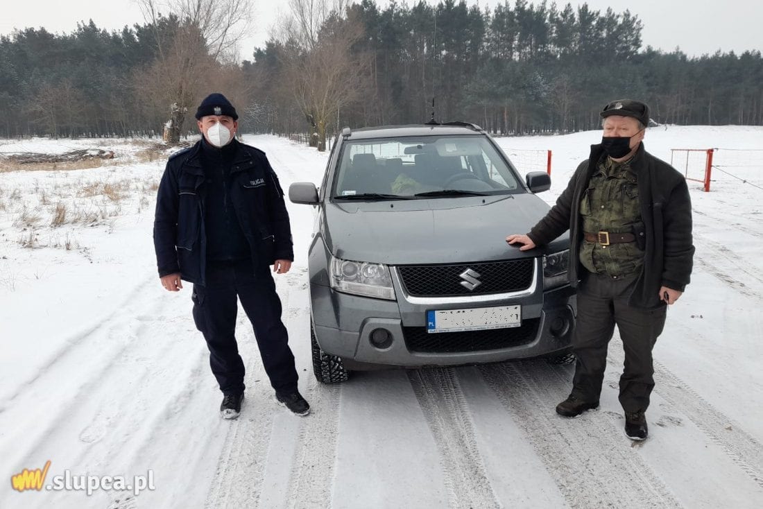 Policjanci prowadzili działania ze Strażą Leśną