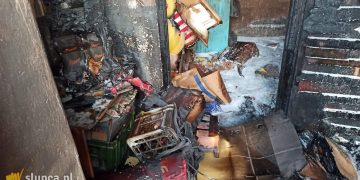 Paliło się w kotłowni w Sierakowie