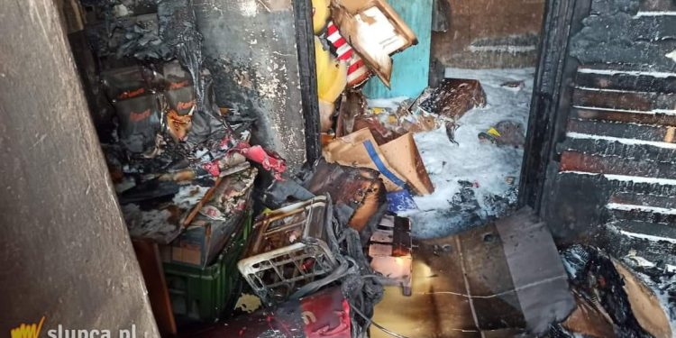 Paliło się w kotłowni w Sierakowie