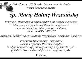 śp. Maria Halina Wrzesińska