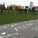 „J***ć PiS”, „Polska wolna już niedługo” obok placu zabaw